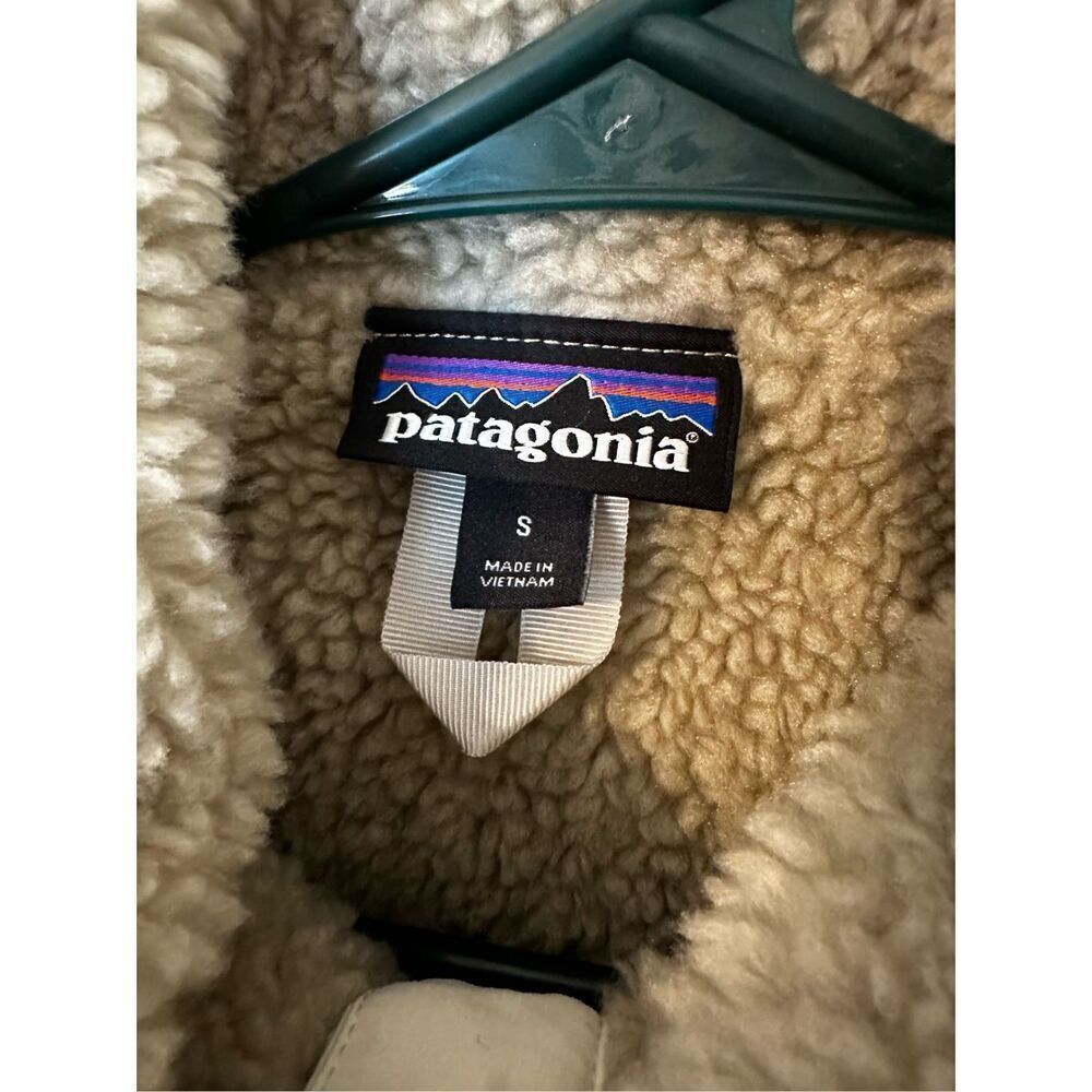 NWOT Patagonia Pelican Tan Fleece Shelled Retro-X Sherpa Pullover Jacket Small - Picture 7 of 16